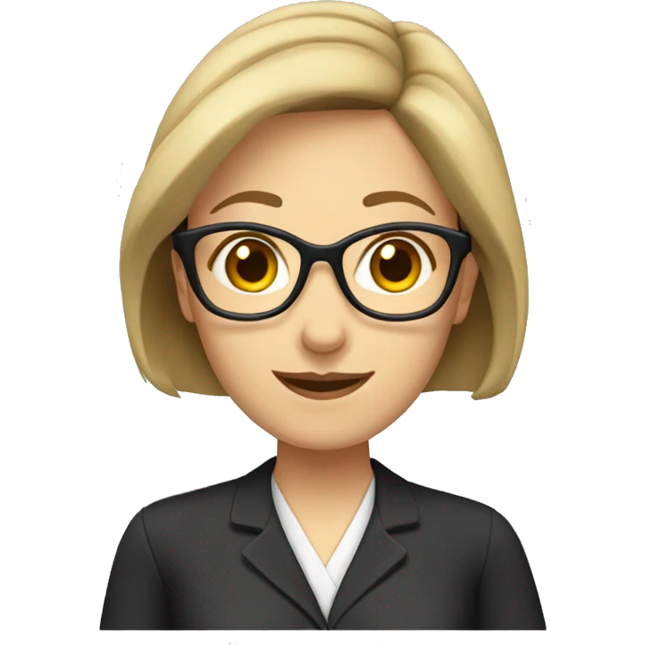 kind dark blond haired female teacher  emoji
