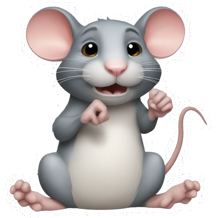 rat with thumb emoji