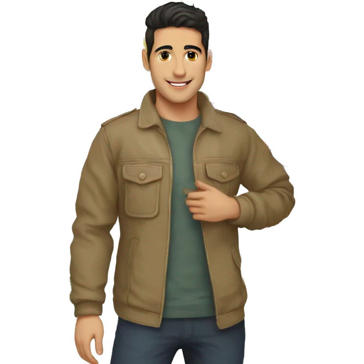 Gabriel Attal tient un drapeau lgbt emoji