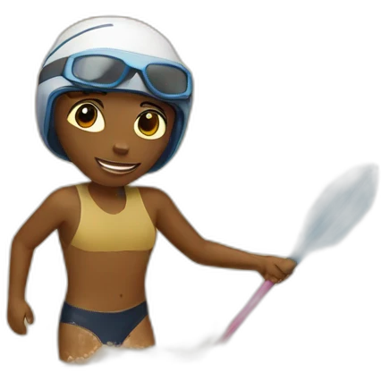 swimmer in the desert emoji