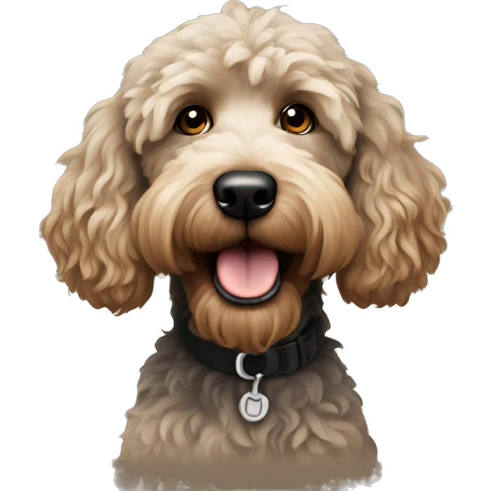 Black Golden Doodle emoji