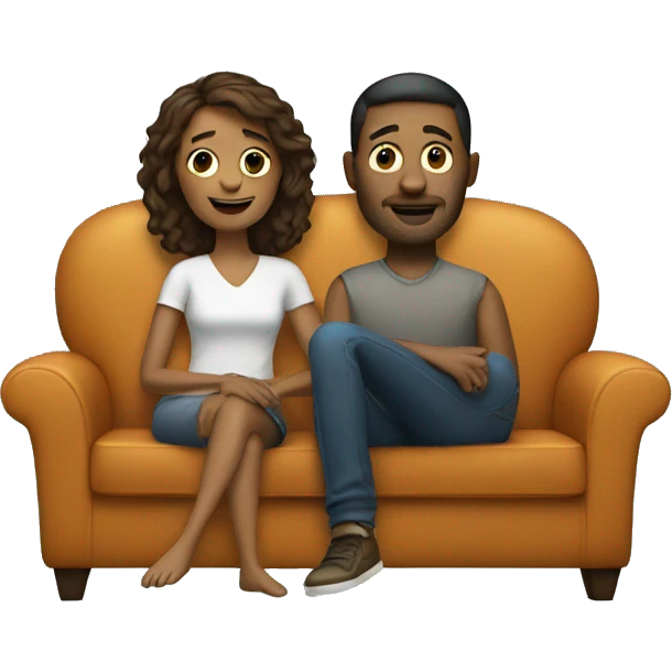 Couple on a couch  emoji