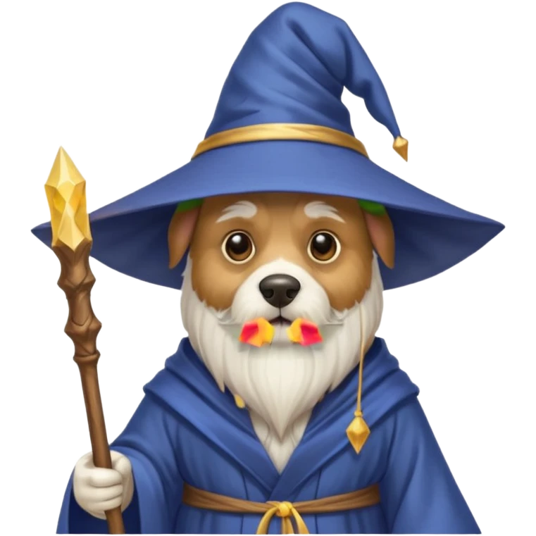 Dog wizard emoji
