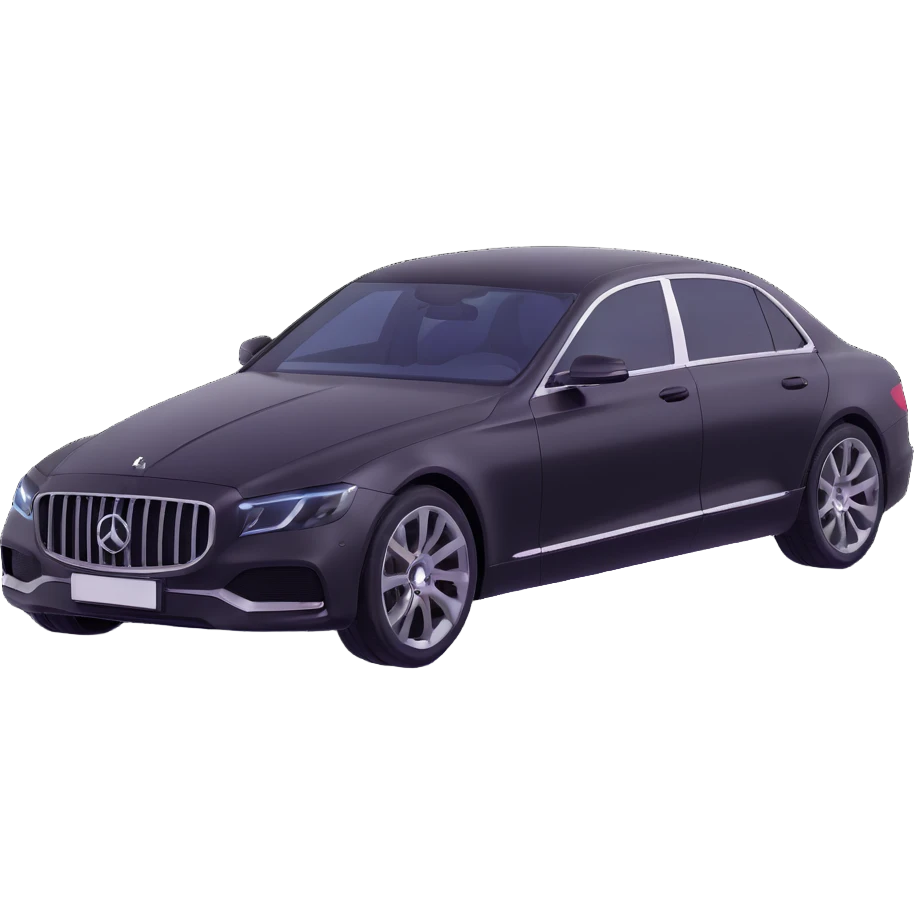 luxury car with a transparent film covering it, elegant and minimal, premium look emoji