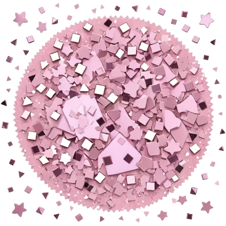 glitter flor rosa claro emoji