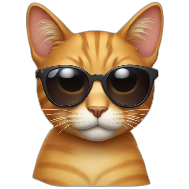 Cat with sunglasses emoji