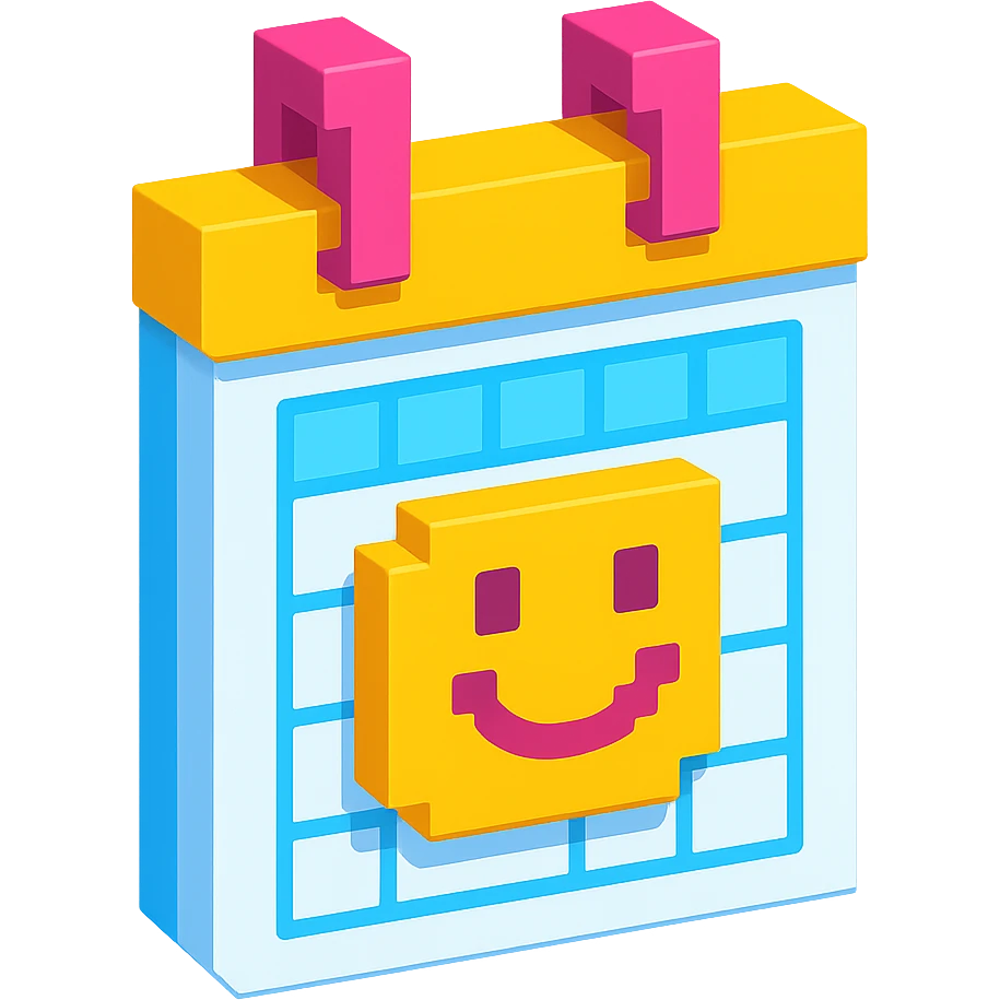 simple planner page happy emoji