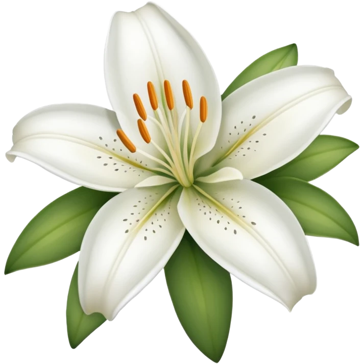 Lily flower emoji