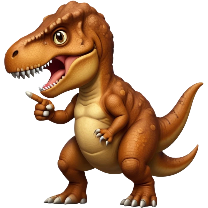 t. rex middle finger  emoji