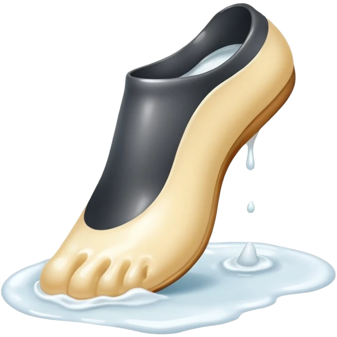 Milk foot emoji