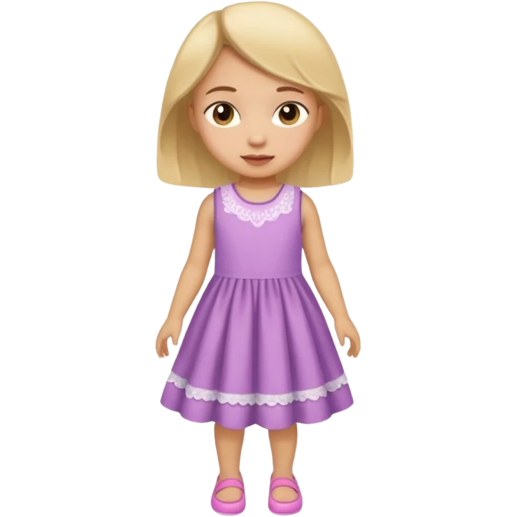 a little girl changing clothes emoji