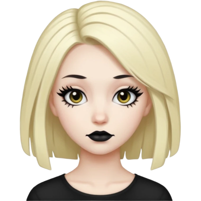 scene girl with scene hair emoji