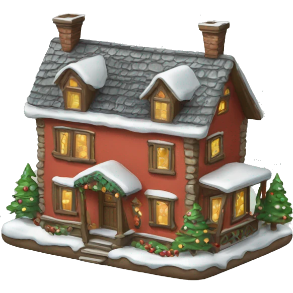 Ornament house emoji