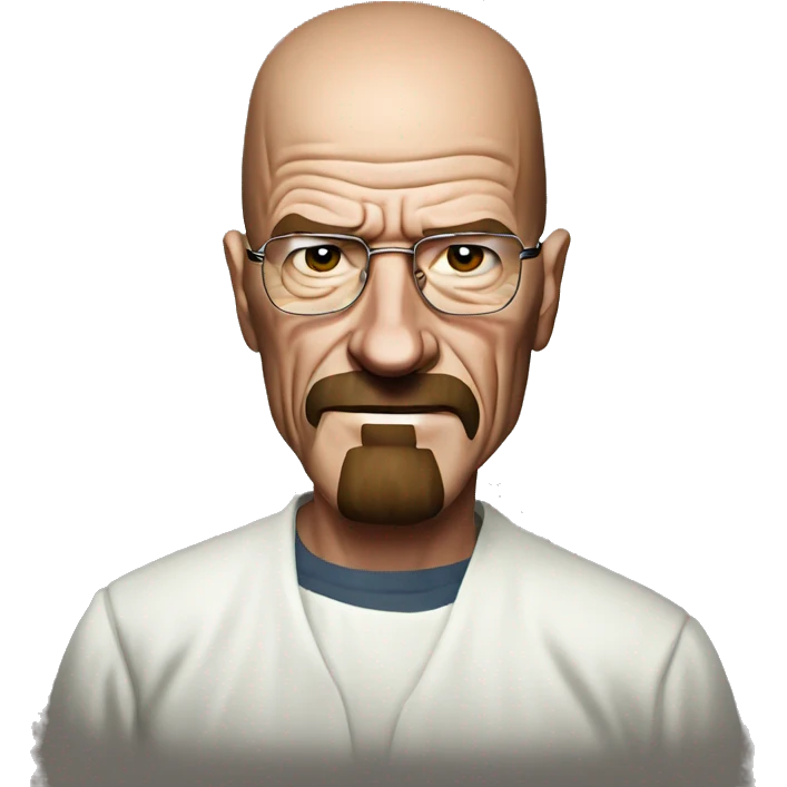 Walter white realistic selfie surprised  emoji