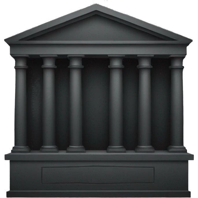 bank black colour emoji
