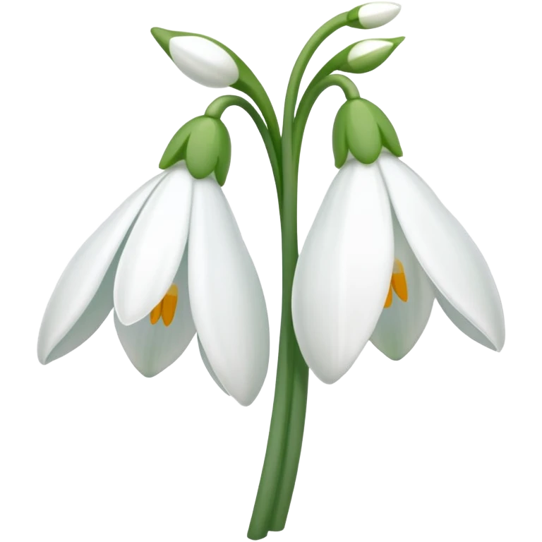Snowdrop emoji