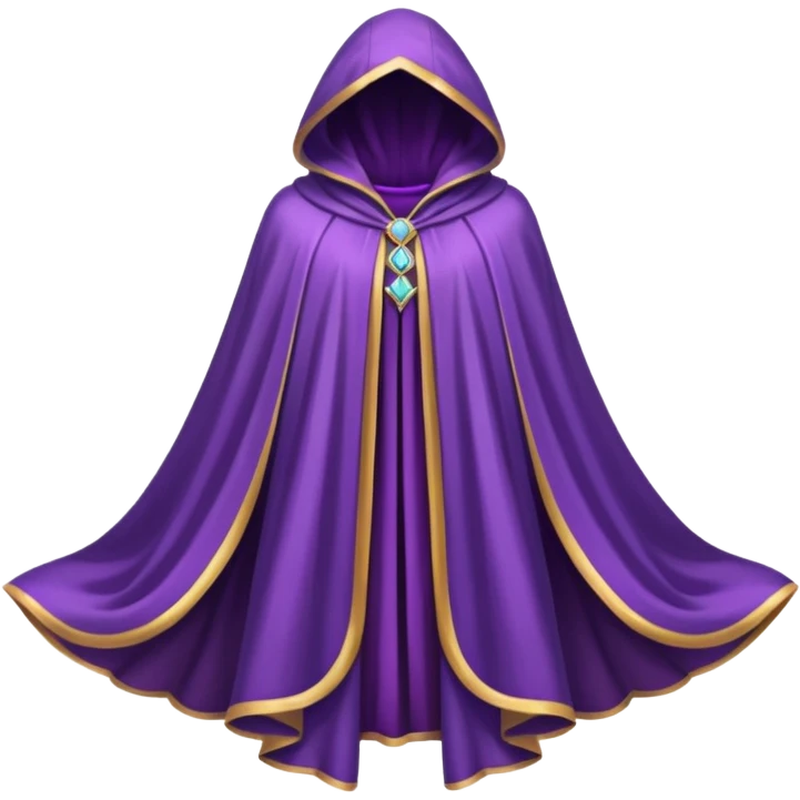 a fantasy magic purple cloak emoji