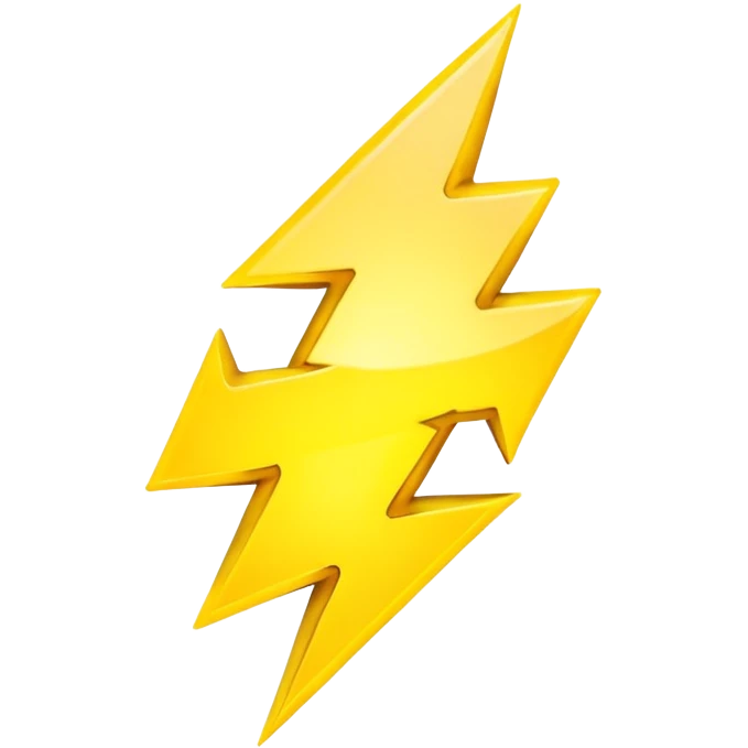 yellow lightning emoji