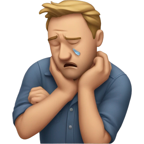 Men who cry trying to fix a broken heart of his wife emoji