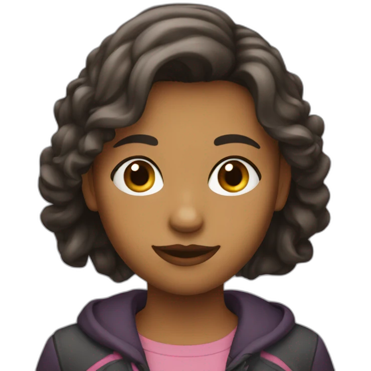 Une fille emoji