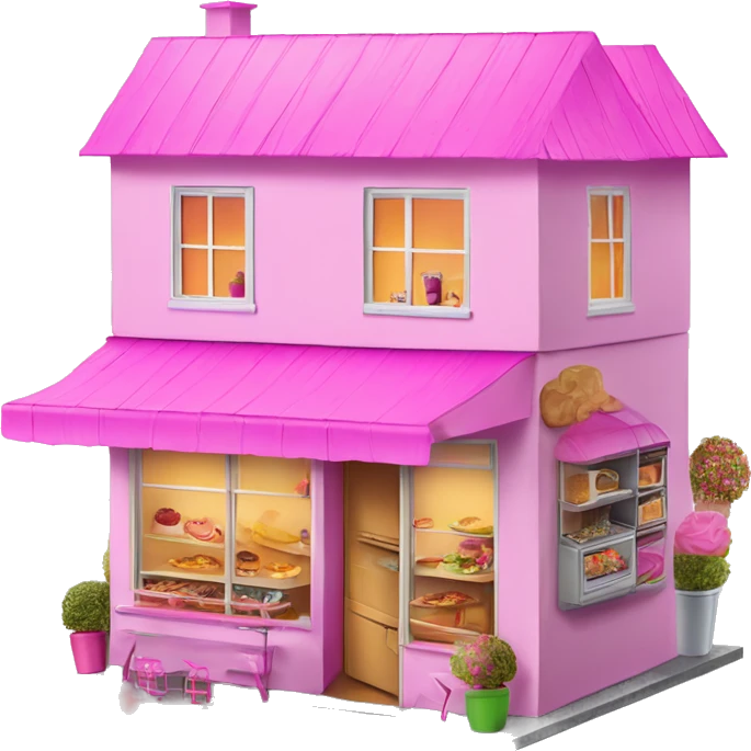 Barbie’s dream house and food truck  emoji