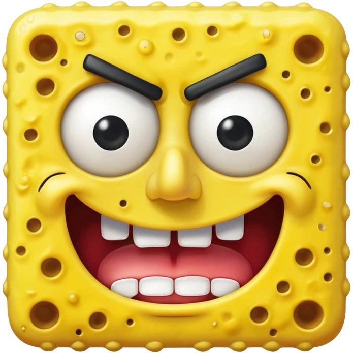Angry SpongeBob emoji