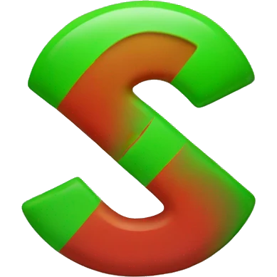 A simple green large plus and red minus symbol emoji