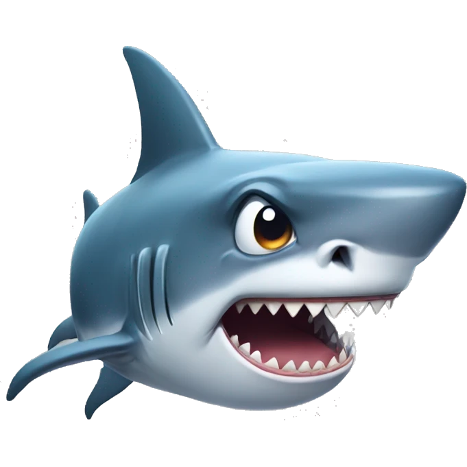 shark crying emoji