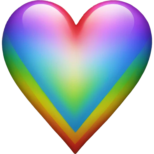 Rainbow heart  emoji