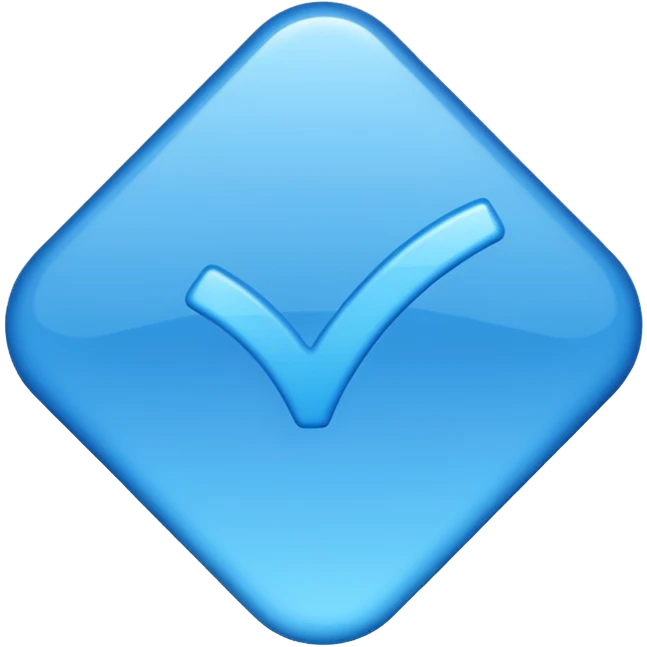 Синия галочка emoji