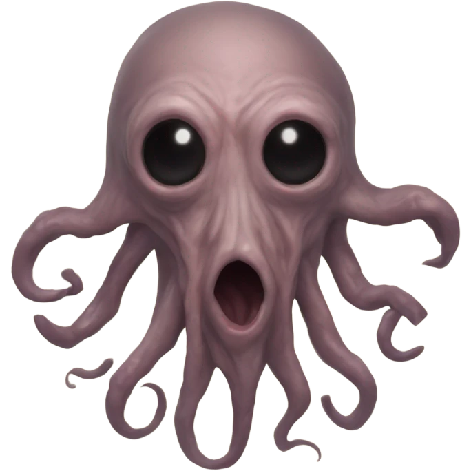 Lovecraftian entity made of flesh emoji