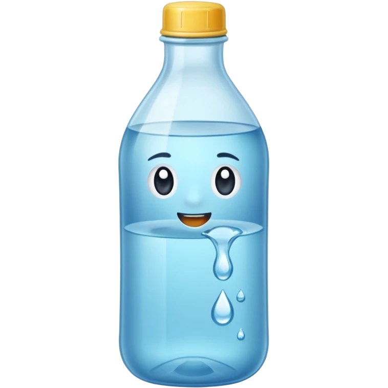 Botella de agua mineral emoji