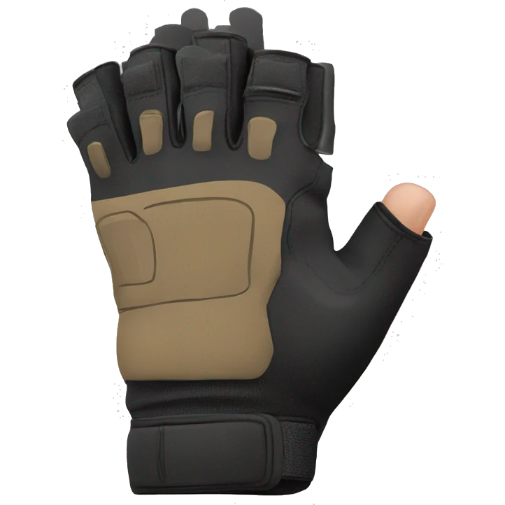 fingerless tactical glove emoji
