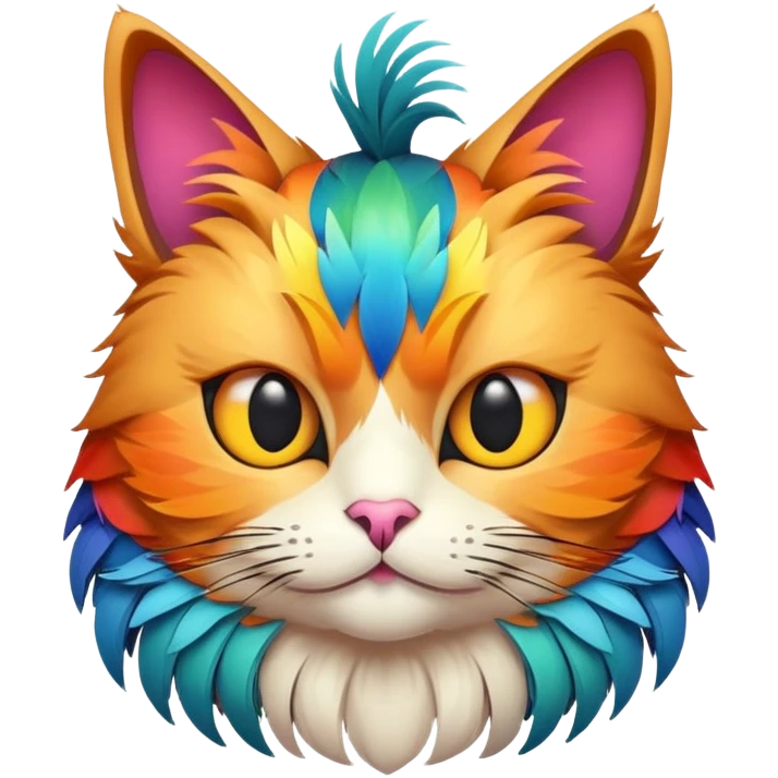 cat head bird body emoji