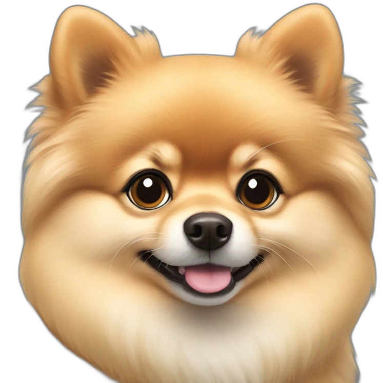 Pomeranian-sugar emoji