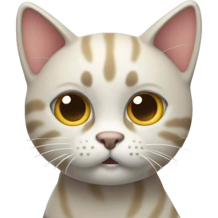 A Wave cat who is looking to the left emoji
