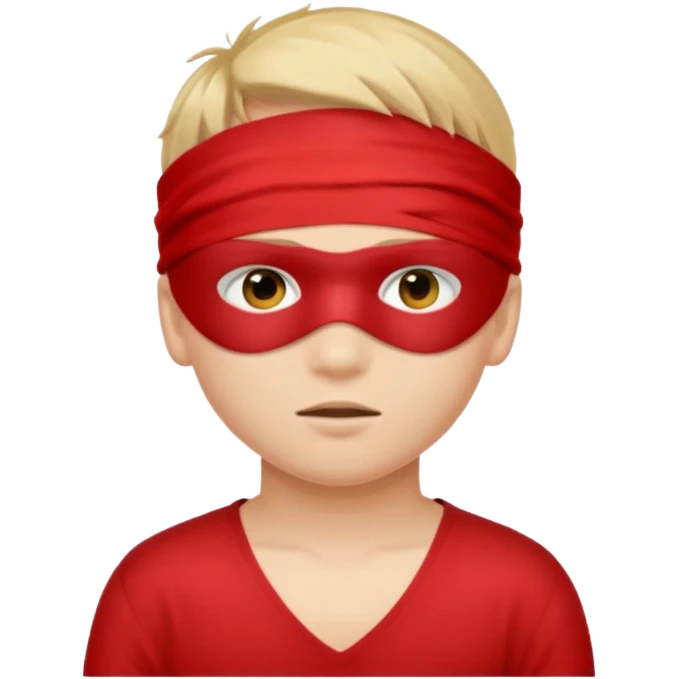 boy + red blindfold emoji