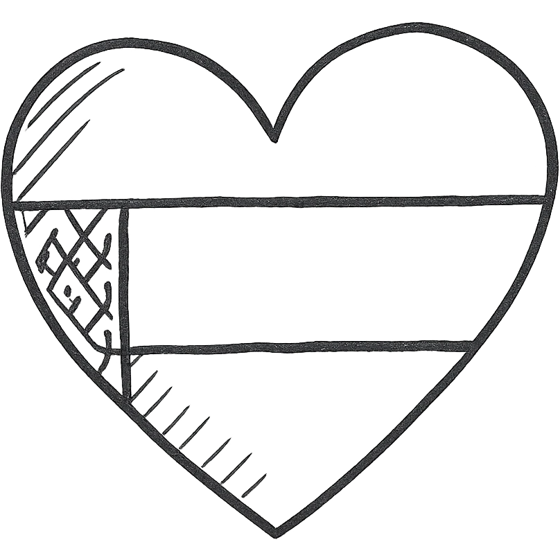 Belarus flag with heart emoji