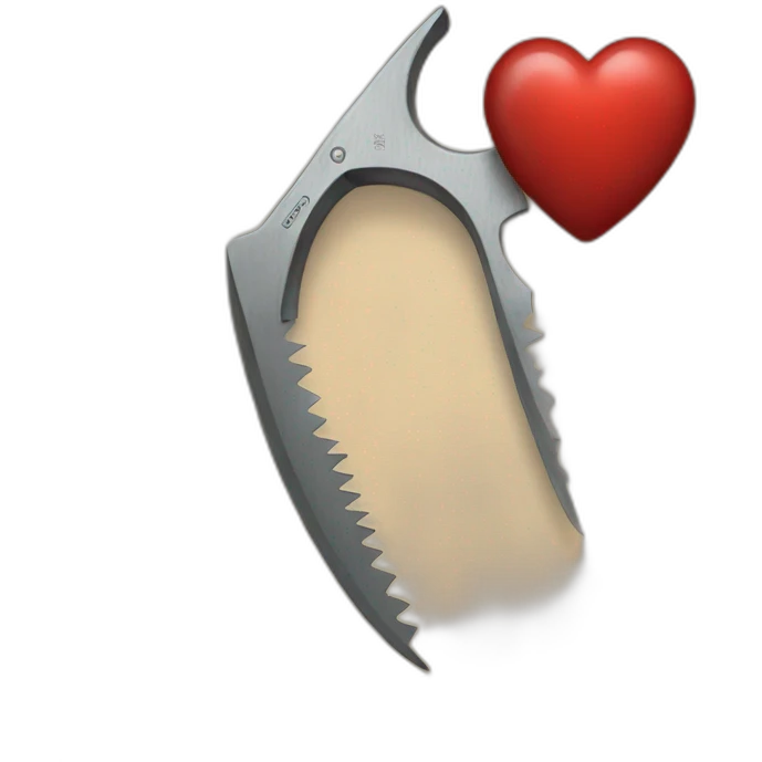 Saw heart emoji