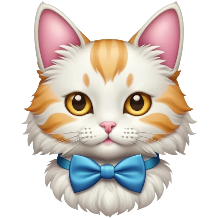 Gato y moño emoji