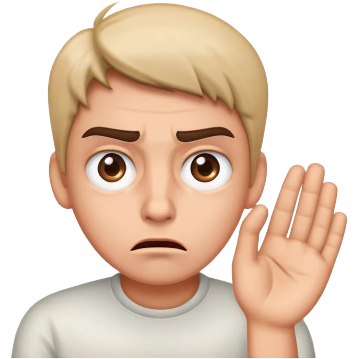 Annoyed Eye rolling emoji