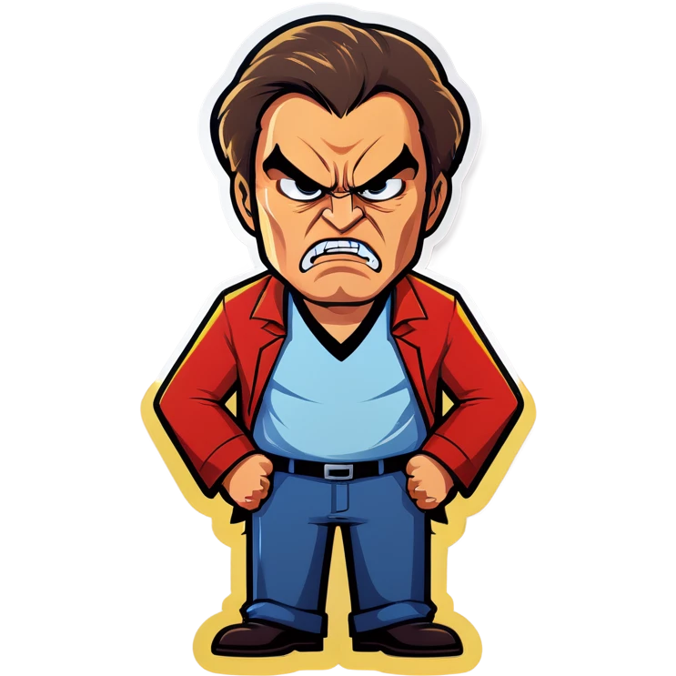 Angry man who says leave me alone emoji