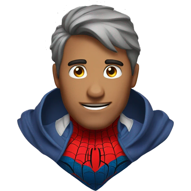 emoji redondo do homem aranha emoji