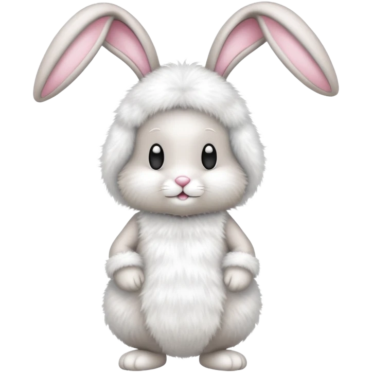 in easter bunny costume emoji