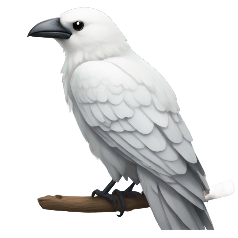 White crow emoji