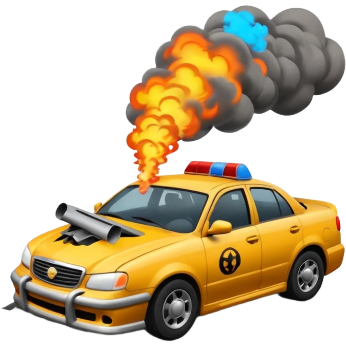 car crash emoji