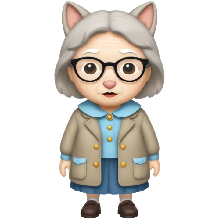 The big bad wolf is wearing Grandma's clothes. emoji