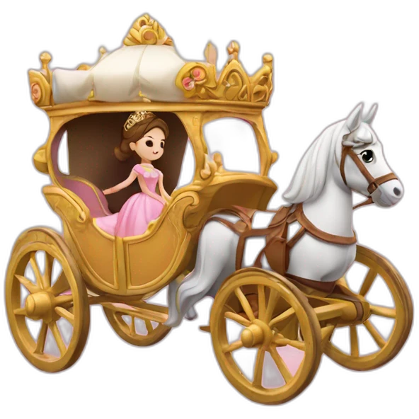 Princesa en una carroza emoji