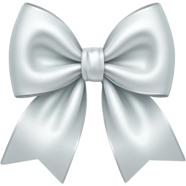 white satin bow emoji emoji