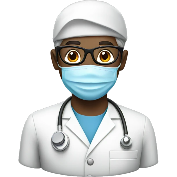 male nurse with glasses emoji